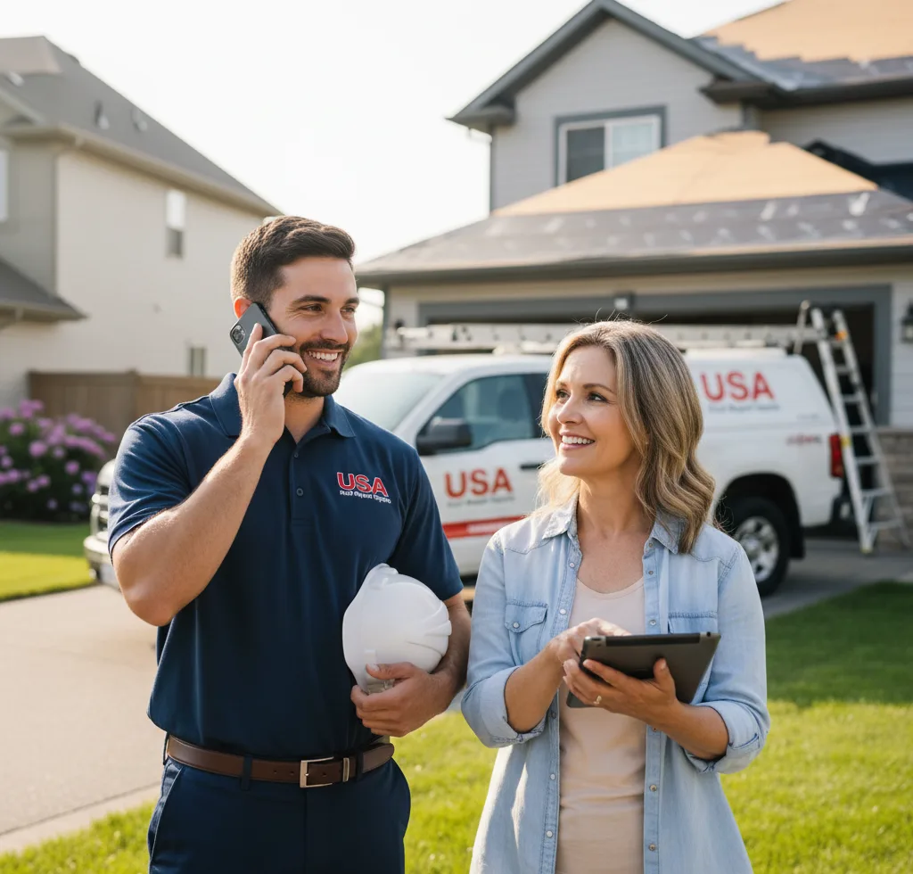 USA Roof Repair Experts customer support in Hanson